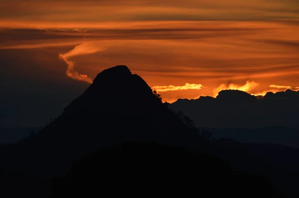 Picturesque Sicilian Sunrise Mazzarino Caltanissetta Италия Европа — стоковое фото