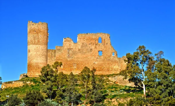 Primo Piano Del Castello Medievale Mazzarino Caltanissetta Sicilia Italia Europa — Foto Stock