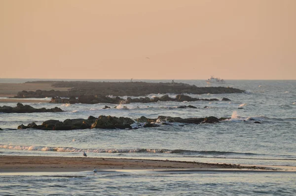 Prachtige Zeegezicht Tijdens Zonsopgang Middellandse Zee Donnalucata Scicli Ragusa Sicilië — Stockfoto