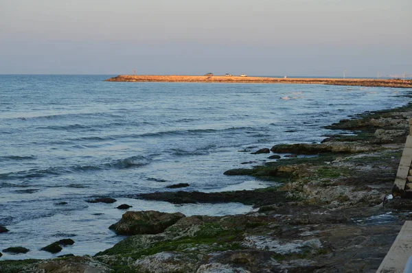 Морской Пейзаж Время Восхода Солнца Средиземное Море Фалуката Сцикли Рагуза — стоковое фото