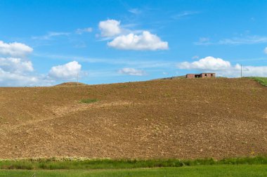 Güzel Sicilya Manzara, Caltanissetta, İtalya, Avrupa