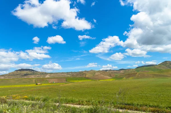 Bellissimo Paesaggio Siciliano Caltanissetta Italia Europa — Foto Stock