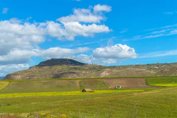 Bela Paisagem Siciliana Caltanissetta Itália Europa — Fotografia de Stock