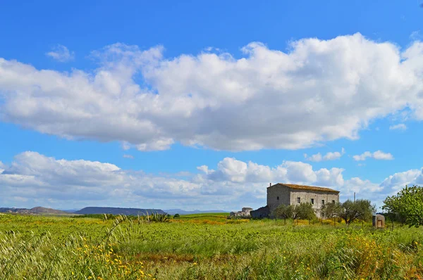 Schilderachtig Siciliaans Landschap Caltanissetta Sicilië Italië Europa — Stockfoto