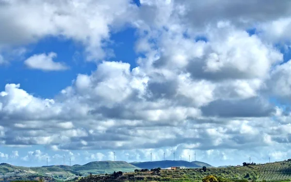 Vackert Sicilianskt Landskap Mazzarino Caltanissetta Sicilien Italien Europa — Stockfoto