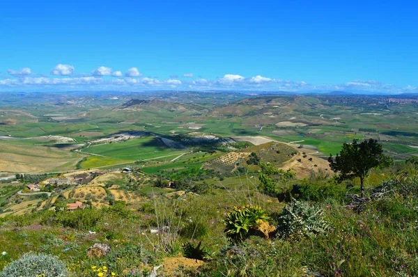 Meraviglioso Paesaggio Siciliano Mazzarino Caltanissetta Italia Europa — Foto Stock