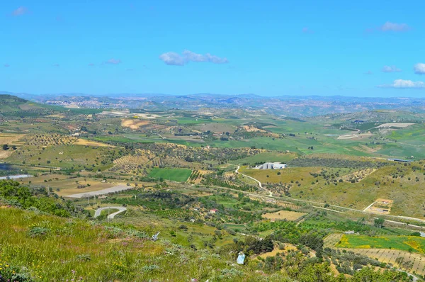 Meraviglioso Paesaggio Siciliano Mazzarino Caltanissetta Italia Europa — Foto Stock