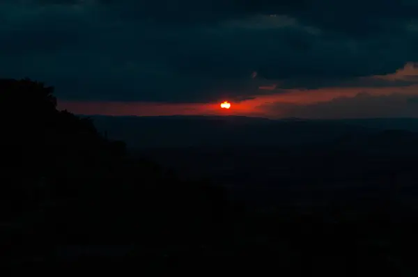 Wonderful Sunset Clouds Mazzarino Caltanissetta Sicily Italy Europe — Stock Photo, Image