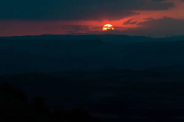 Wonderful Sunset Clouds Mazzarino Caltanissetta Sisilia Italia Eropa — Stok Foto