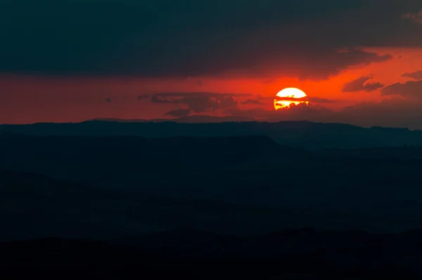 Wonderful Sunset Clouds Mazzarino Caltanissetta Sicily Italy Europe — Stock Photo, Image