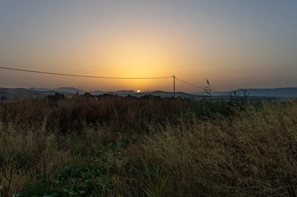 Maravilloso Amanecer Siciliano Gela Caltanissetta Sicilia Italia Europa — Foto de Stock