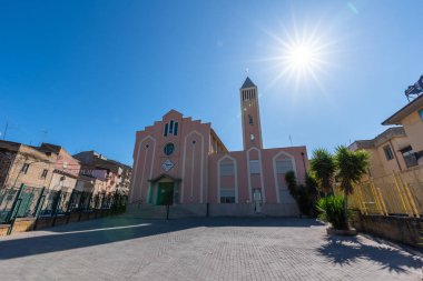 Riesi'deki San Giovanni Bosco Kilisesi, Caltanissetta, Sicilya, İtalya, Avrupa