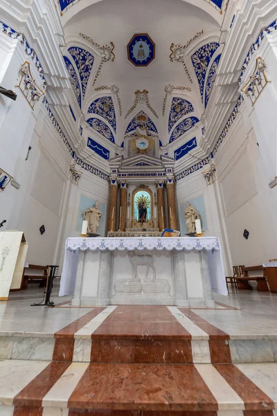 Interior Catedral Riesi Madonna Della Catena Caltanissetta Sicilia Italia Europa —  Fotos de Stock
