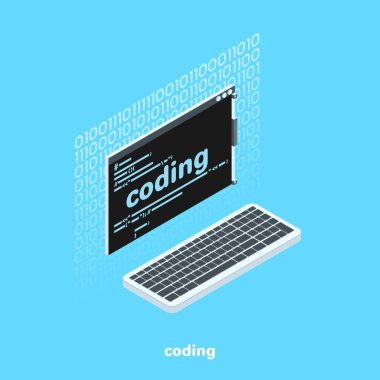 ekran kodu ve klavye, izometrik görüntü ile izlemek