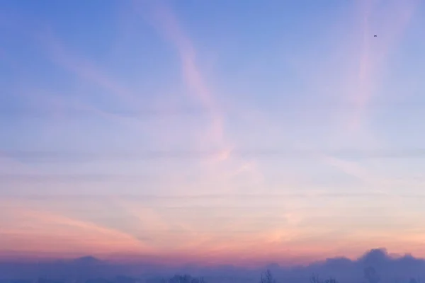 Majestätischer Sonnenuntergang Der Winterlichen Berglandschaft — Stockfoto