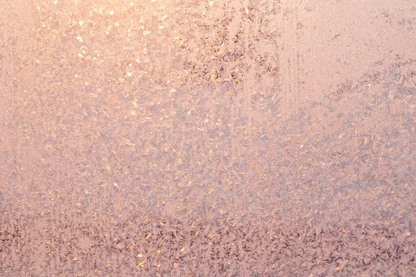 Fondo de invierno abstracto con espacio de copia. Textura invernal de los patrones helados. Enfoque suave y luz solar . —  Fotos de Stock