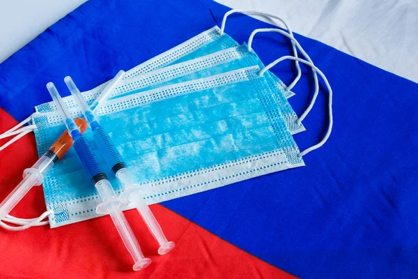 Rusya Daki Kovid Dan Gelen Aşının Icadı — Stok fotoğraf