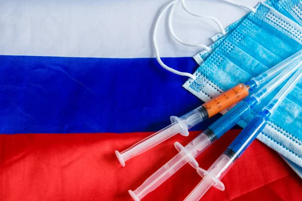 Rusya Daki Kovid Dan Gelen Aşının Icadı — Stok fotoğraf