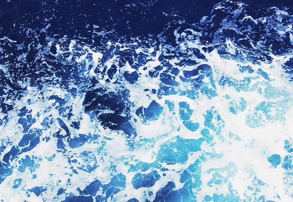 Água Azul Mar Egeu Vista Superior Tiro Mar Aberto — Fotografia de Stock