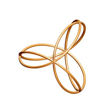 Beyaz üzerine izole edilmiş iki altın folyo, orijinal işaret ya da mücevher kolye ya da earrin olarak kullanışlı