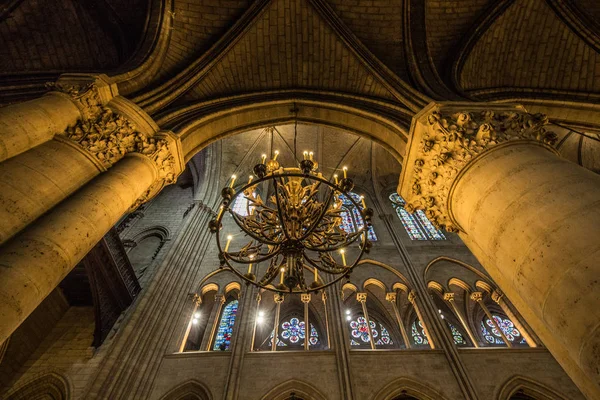 Paris Fransa 29 Nisan 2013 iç görünüm Notre Dame Katedrali