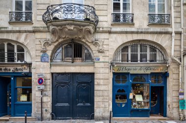 Paris Fransa 29 Nisan 2013 Fransızca balık krep içinde uzmanlaşmış Creperie