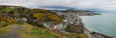 Aberystwyth Galler'de panoramik görünüm