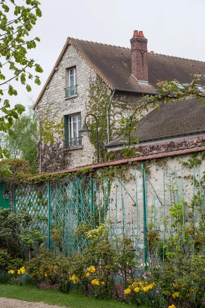 Cama Casa Jardim Monet Garden Giverny Normandia — Fotografia de Stock