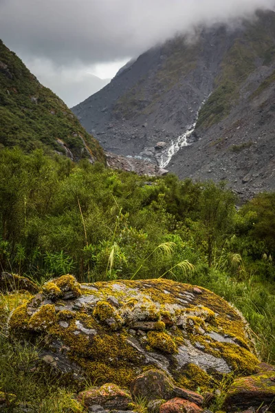 Άποψη Της Fox Glacier Νότιο Νησί Νέα Ζηλανδία — Φωτογραφία Αρχείου