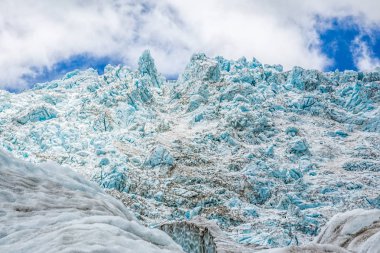Helikopter yürüyüşlere Franz Josef Glacier, South Island, Yeni Zelanda