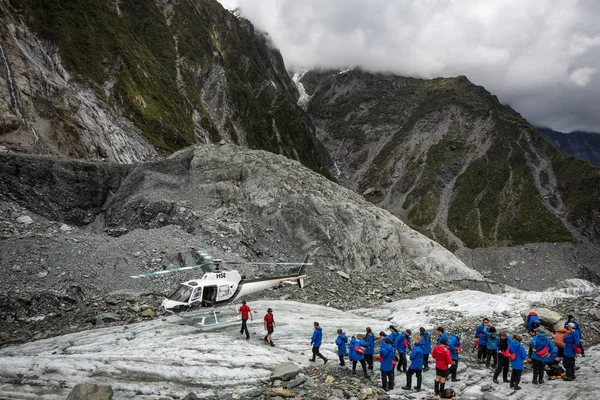 Franz Josef Glacier Nuova Zelanda Dicembre 2014 Escursioni Elicottero Sul — Foto Stock