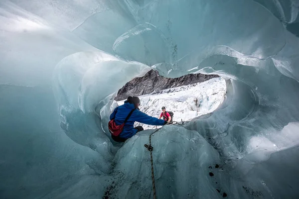Franz Josef Glacier Yeni Zelanda 22nd Aralık 2014: Helikopter yürüyüşlere Franz Josef Glacier, South Island, Yeni Zelanda