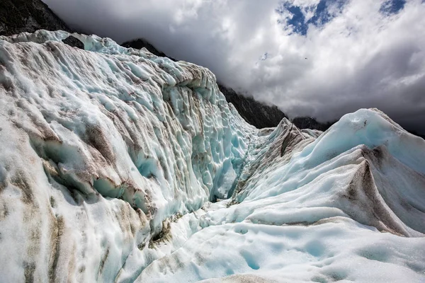 Formation Glace Sur Glacier Franz Josef Île Sud Nouvelle Zélande — Photo