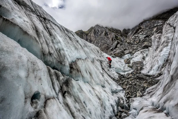 Franz Josef Glacier Nouvelle Zélande Décembre 2014 Randonnées Hélicoptère Sur — Photo