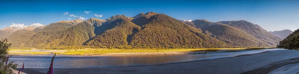 Vue Panoramique Paysage Haast Highway Île Sud Nouvelle Zélande — Photo