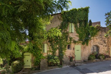 Beautiful cottage in the town of Ansouis, Provence clipart