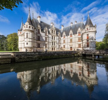 Azay le Rideau Fransa 11th Mayıs 2013: güzel chateau Azay le Rideau içinde Loire, Fransa adlı