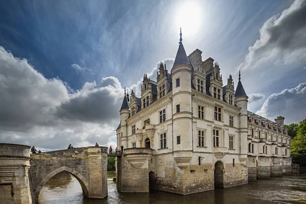 Chenonceau Francia Mayo 2013 Vista Exterior Del Hermoso Castillo Chenonceau —  Fotos de Stock