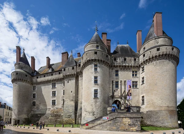 Langeais France May 11Th 2013 Chateau Langeais Front View — Stock Photo, Image