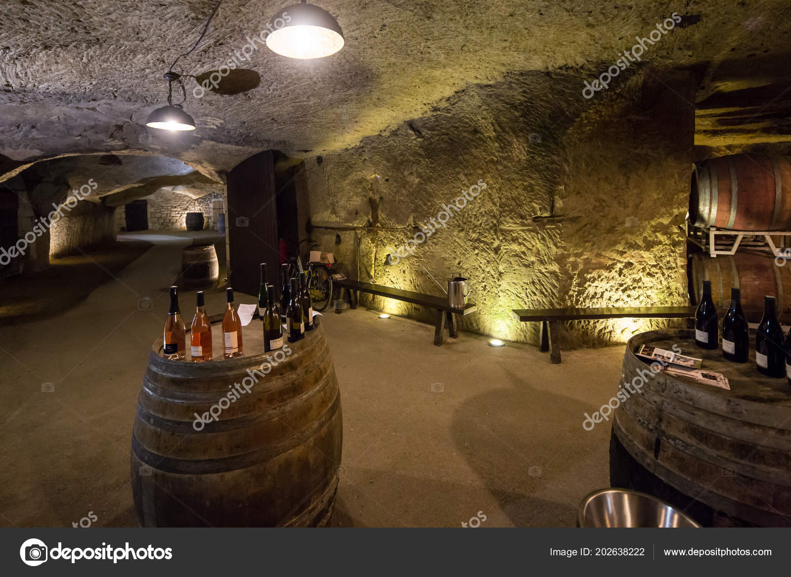 Chinon France May 11th 2013 Underground Wine Cellar Door Tasting