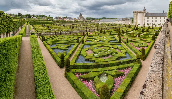Los Famosos Jardines Castillo Villandry Región Indre Loire Del Valle —  Fotos de Stock