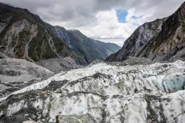 Geri Vadisi Franz Josef Glacier, south Island Yeni Zelanda üst yarısında arıyorsunuz