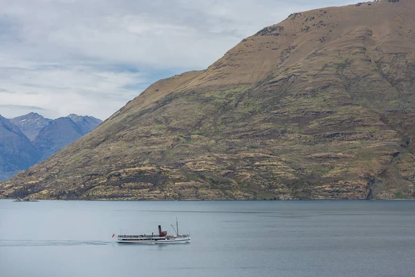 Barco Turístico Lago Wakatipu Isla Sur Nueva Zelanda — Foto de Stock