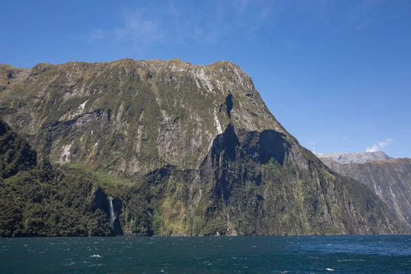 Berühmter Wasserfall Milford Sound Südinsel Neuseeland — Stockfoto