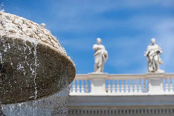 Rome Italy June 2015 Close Bernini Fountain Peter Piazza Rome — Stock Photo, Image