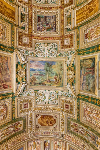 Rome Italy June 2015 Close Stunning Ceiling Details Vatican Museum — Stock Photo, Image