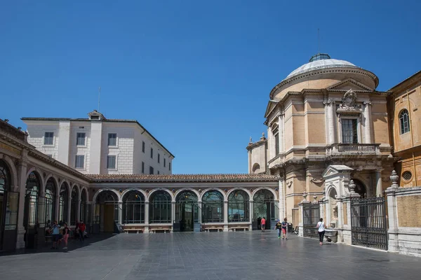 Rom Italien Juni 2015 Mot Tallkotte Innergården Vatikanmuseet Rom — Stockfoto