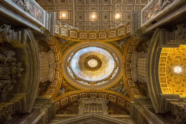 Roma Itália Junho 2015 Bela Vista Teto Dentro Basílica São — Fotografia de Stock