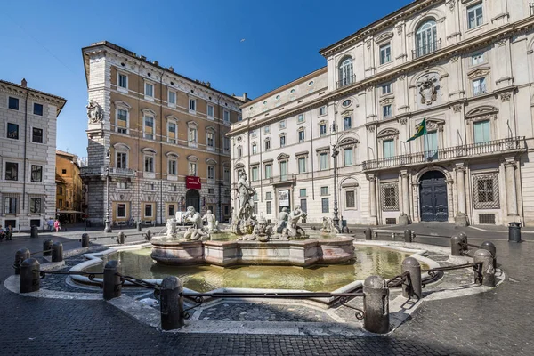 Rom Italien Juni 2015 Fontana Del Moro Moor Fountain Fontän — Stockfoto