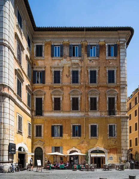Rom Italien Juni 2015 Restaurang Piazza Pietra Rom — Stockfoto